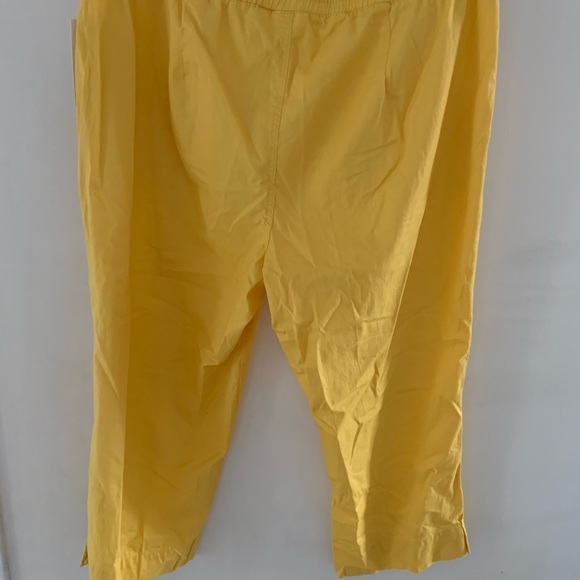 Land n’ Sea warm yellow capris size 16 NWT - Picture 5 of 8
